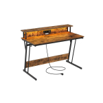 Laud laadimisjaamaga 60x120x91cm., pruun/must