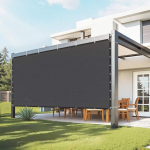 90% p&auml;ikesekaitsega pergola kate, 8x12 jalga, must HDPE