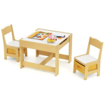 Laste laua ja 2 tooli komplekt, 2 tooli, 62 &times; 62 &times; 48 cm