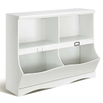 Laste riiul, 4 riiulit, Valge, 105,4 &times; 83,8 &times; 39,4 cm