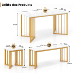 Einestamiskomplekt, Kahe inimese pingi ja 2 taburetiga, 150 &times; 80 &times; 75 cm
