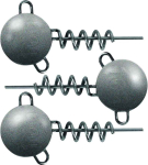 Jigipead Fox Rage Corkscrew Round Jig Heads, 20 g, 3 tk
