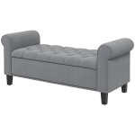 Pehme pink hoiukastiga Homcom 126x48.5x57cm., hall/must