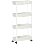 K&ouml;&ouml;gik&auml;ru Homcom 40x19x90cm, valge v&auml;rv