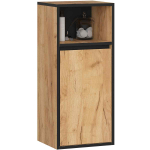 Riputatav vannitoakapp VAMI W35, 1 uksega, pruuni/musta v&auml;rvi, 35 &times; 80 &times; 30 cm