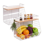 Magnetiliste seinakorvide komplekt Relaxdays, 2 tk, kummalgi 4 konksu, 35,5 &times; 30 &times; 21 cm