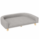 Koera pesa PawHut 98x67x25cm, halli/helepruuni v&auml;rvi