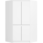 Nurgakapp S100 CLP, 4 ust, valge, 100/100 &times; 180 &times; 50 cm