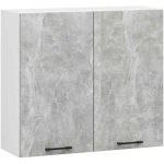 K&ouml;&ouml;gi seinakapp OLIWIA W80 H720, 2 ust, Valge/hall, 80 &times; 72 &times; 30 cm
