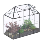 Floraarium Relaxdays, majakujuline, 30 &times; 27 &times; 15 cm