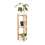Lillealus Relaxdays, 3 riiulit, Valge, &Oslash; 30 &times; 79 cm