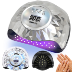K&uuml;&uuml;nelamp LIVMAN Y13 UV LED manik&uuml;&uuml;riks ja pedik&uuml;&uuml;riks &ndash; eemaldatava p&otilde;hjaga, 248 W, 60 LED, hall