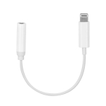 AUX Lightningi adapter (isane) 3,5 mm jackile (emane) valge