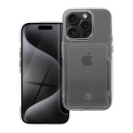 FORCELL F-PROTECT Crystal Pocket kaitse&uuml;mbris IPHONE 15 Pro jaoks, l&auml;bipaistev