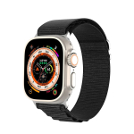 Dux Ducis GS nailonist rihm Apple Watch 42/44/45/49 mm, must