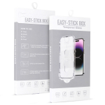 Karastatud kaitseklaas Full Glue Easy-Stick Box iPhone&rsquo;i mudelitele 15 PLUS must