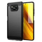 Kaitse&uuml;mbris CARBON XIAOMI POCO X3 jaoks, must