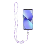 CRYSTAL DIAMOND telefoni ripats / n&ouml;&ouml;ri pikkus 74 cm (silmuses 37 cm) / kaelal &ndash; lilla