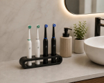 Elektriliste hambaharjade hoidik 4 harjale &ndash; must