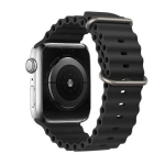 Silikoonist rihm Apple Watch 42/44/45/49 mm &ndash; must