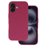 Silicone Lite kaitse&uuml;mbris iPhone 16 mudelile burgundy v&auml;rvitoonis
