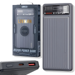 Powerbank LIVMAN RPP-616 - kiire laadimise kaasaskantav aku - toitepank kahe v&auml;ljundiga, 10000 mAh, 22,5 W, hall