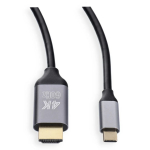 Blue Star USB-C kuni HDMI 2.0 kaabel, 4K 60 Hz, 2 m, must