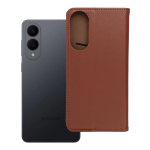 Smart Pro Book nahast rahakotike Samsung Galaxy S25 Edge &ndash; pruun