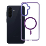 Kaitserasv Samsung A57 Frame Clear Hybrid Mag mudelile, MagSafe&rsquo;iga &uuml;hilduv, lilla