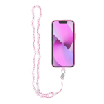 CRYSTAL DIAMOND ripats telefonile / juhtme pikkus 74cm (silmus 37cm) / kaelal &ndash; &otilde;rnroosa