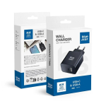 Blue Star TFB-TC-25WPD USB-C/USB-A seinalaadija, PD/QC 4.0, 25 W &ndash; must