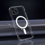 Clear Mag kaamera kaitsega kaitsekate, &uuml;hilduv MagSafega iPhone 15 mudelile