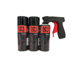 NHOU&reg; musta roostet ennetava pihusti komplekt &ndash; 3 &times; 400 ml + pihustusk&auml;epide