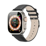 Nutir&otilde;nga rihm DUX DUCIS YS ehtsast nahast, m&otilde;eldud Apple Watch 38 / 40 / 41 mm jaoks, must