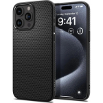 Spigen Liquid Air kaitse&uuml;mbris iPhone 16 Pro Maxile - must