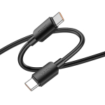 HOCO kaabel C-t&uuml;&uuml;pi kuni C-t&uuml;&uuml;pi PD 6A 100 W X96, 1 m must