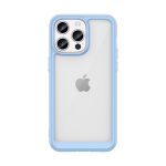 Kaitsekorpus iPhone 15 Pro Max Outer Space tugevdus elastse raamiga, sinine