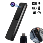 Kaasaskantav ja kantav USB-kaamera ning diktofon LIVMAN T008 koos 64 GB m&auml;lukaardiga, HD 1080P, 560 mAh, must