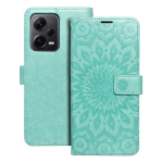 MEZZO raamatu stiilis &uuml;mbris Xiaomi mudelile Redmi NOTE 12 PRO Plus 5G, mandala roheline