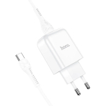 HOCO reisilaadija USB + kaabel Type C 2A N2 Vigor valge