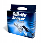 Gillette Sensor Excel terad, 10 tk varuterakassetid meestele