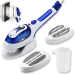 LIVMAN JK-9518 mitmesuguste kangaste triikimiseks mitmek&uuml;lgsete triikimisv&otilde;imalustega, vahetatavate tarvikutega, 3 temperatuurirežiimiga ja 100 ml veepaagiga, 800 W, sinine valgega