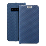 Kaitsekate LUNA Book Carbon Samsung S10 jaoks, sinine