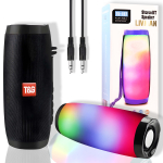 Bluetooth-k&otilde;lar LIVMAN TG-157 juhtmevabaks kasutamiseks RGB LED-valgustusega, FM-raadioteenus, mitu esitusv&otilde;imalust ja hands-free k&otilde;nede vastuv&otilde;tu &uuml;hendus, 5W*2, 1200mAh, must