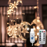 USB-toitega j&otilde;uluvalgustid LIVMAN CX-001 6 kuu kaunistusega ja 12 t&auml;hega, 8 valgustusrežiimi ning kaugjuhtimispuldiga, 3 m, 126 LED, valged