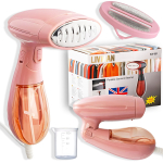 Aurup&uuml;stitusraud LIVMAN KW-001 erinevate kangaste triikimiseks, kokkupandava funktsiooniga mugavaks kaasaskandmiseks ja 130 ml veepaagiga, 1500 W, roosa