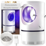 Fotokatal&uuml;&uuml;tiline s&auml;&auml;set&otilde;rjelamp LIVMAN DGS-111 360&deg; ligi meelitava lehtri struktuuriga, v&otilde;imas keeris&otilde;hu p&uuml;&uuml;dmise s&uuml;steem ja UV LED-valgus, 50&ndash;100 m&sup2;, valge