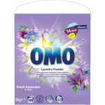 Omo pesupulber lavendli aroomiga, 100 pesukorda (5 kg)