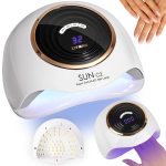 K&uuml;&uuml;nelamp LIVMAN SUN C2 UV LED manik&uuml;&uuml;ri ja pedik&uuml;&uuml;ri jaoks &ndash; eemaldatava alusega, 288 W, 63 LED, valge