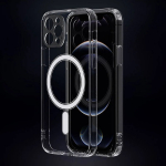 CLEAR MAG &uuml;mbris kaitsekaas kaamera kaitsega, &uuml;hildub MagSafe iPhone 16 mudeliga, l&auml;bipaistev